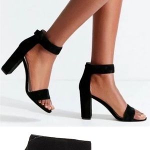 Jeffery Campbell Lindsay Black Suede Heels
